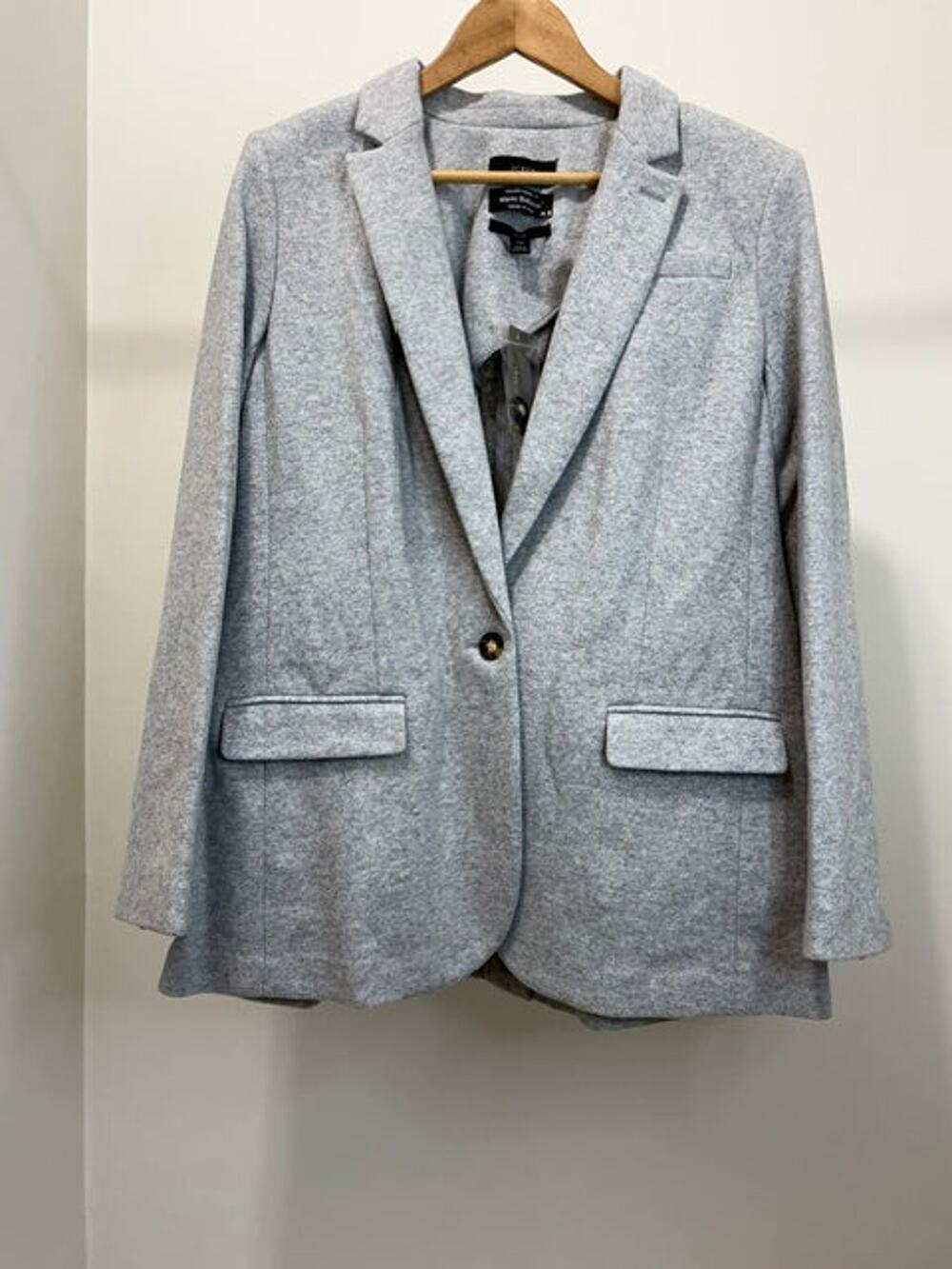 J.Crew Alfie Blazer Mario Bellucci Italian Wool Gray NWT Sz14